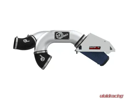 aFe Power Rapid Induction Brushed Aluminum Cold Air Intake System w/ Pro 5R Filter Ford F-150 EcoBoost V6 3.5L 2021-2025 - 52-10015RH