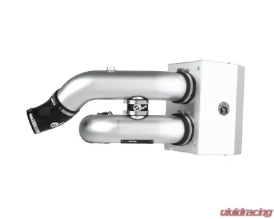 aFe Power Rapid Induction Brushed Aluminum Cold Air Intake System w/ Pro 5R Filter Ford F-150 EcoBoost V6 3.5L 2021-2025 - 52-10015RH