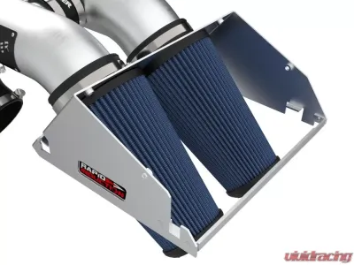aFe Power Rapid Induction Brushed Aluminum Cold Air Intake System w/ Pro 5R Filter Ford F-150 EcoBoost V6 3.5L 2021-2025 - 52-10015RH