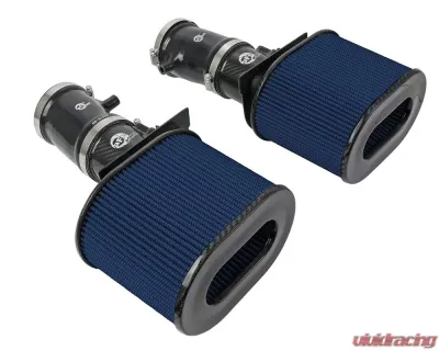 AFE Power Track Series Carbon Fiber Cold Air Intake System for Audi R8 & Lamborghini Huracan V10 5.2L - 57-10012R