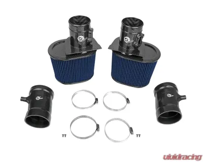 AFE Power Track Series Carbon Fiber Cold Air Intake System for Audi R8 & Lamborghini Huracan V10 5.2L - 57-10012R