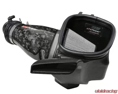 aFe Power Track Series Stage-2 Carbon Fiber Intake System w/ Pro Dry S Filter Dodge Durango SRT Hellcat | Jeep Grand Cherokee Trackhawk 2018-2021 - 57-10028D