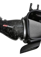 aFe Power Track Series Stage-2 Carbon Fiber Intake System w/ Pro Dry S Filter Dodge Durango SRT Hellcat | Jeep Grand Cherokee Trackhawk 2018-2021                                     - 57-10028D - Image 5