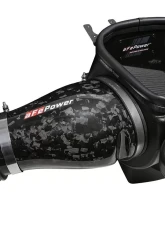 aFe Power Track Series Carbon Fiber Cold Air Intake System w/Black Pro 5R Filter Dodge Durango SRT Hellcat | Jeep Grand Cherokee Trackhawk V8-6.2L (sc) 2018-2021                                     - 57-10028K - Image 4