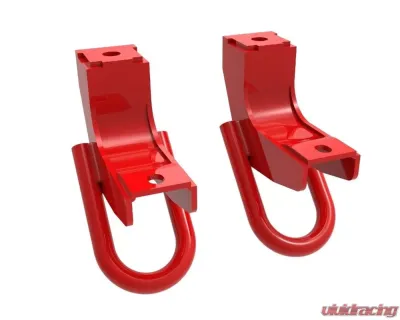 aFe Power Control Front Tow Hook Red Toyota Tundra V6-3.5L 2022-2024 - 450-72T001-R