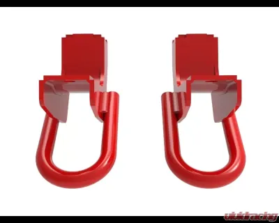 aFe Power Control Front Tow Hook Red Toyota Tundra V6-3.5L 2022-2024 - 450-72T001-R