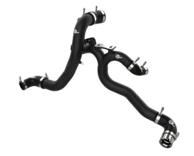 aFe Power Black Aluminum BladeRunner Hot & Cold Charge Pipe Kit Genesis | Kia 2018-2023