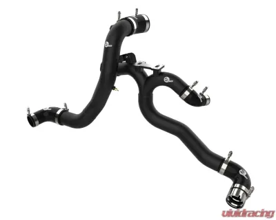aFe Power Black Aluminum BladeRunner Hot & Cold Charge Pipe Kit Genesis | Kia 2018-2023 - 46-20504-B
