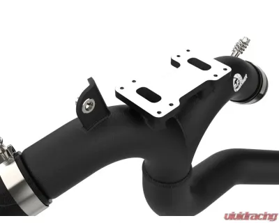 aFe Power Black Aluminum BladeRunner Hot & Cold Charge Pipe Kit Genesis | Kia 2018-2023 - 46-20504-B