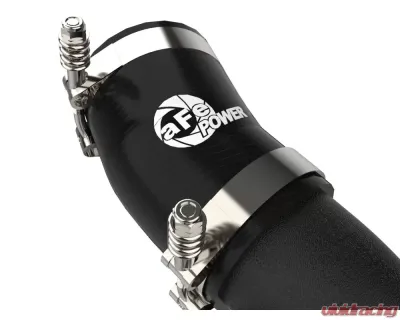 aFe Power Black Aluminum BladeRunner Hot & Cold Charge Pipe Kit Genesis | Kia 2018-2023 - 46-20504-B
