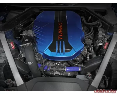 aFe Power Black Aluminum BladeRunner Hot & Cold Charge Pipe Kit Genesis | Kia 2018-2023 - 46-20504-B
