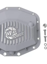 aFe Power Street Series Rear Differential Cover Raw w/ Machined Fins Ram TRX V8 6.2L 2021-2024                                     - 46-71280A - Image 2