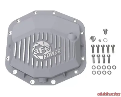 aFe Power Street Series Rear Differential Cover Raw w/ Machined Fins Ram TRX V8 6.2L 2021-2024 - 46-71280A