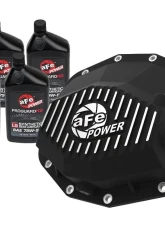 aFe Power Pro Series Rear Differential Cover Black w/ Machined Fins & Gear Oil Ram TRX V8 6.2L 2021-2024                                     - 46-71281B - Image 7