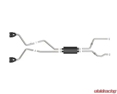 aFe Power Mach Force-Xp 2-1/2" 304 Stainless Steel Catback Exhaust System with Black Tips Lincoln Aviator | Ford Explorer ST V6-3.0L tt 2020-2024 - 49-33139-B