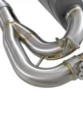 aFe Power Mach Force XP 3"-2.5" 304 Stainless Catback Exhaust System w/ Black Tips BMW F87 M2 Competition S55 L6 3.0L (tt) 2019-2021                                     - 49-36350-B - Image 2