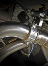 aFe Power Mach Force XP 3"-2.5" 304 Stainless Catback Exhaust System w/ Black Tips BMW F87 M2 Competition S55 L6 3.0L (tt) 2019-2021                                     - 49-36350-B - Image 4