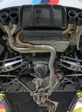 aFe Power Mach Force XP 3"-2.5" 304 Stainless Catback Exhaust System w/ Black Tips BMW F87 M2 Competition S55 L6 3.0L (tt) 2019-2021                                     - 49-36350-B - Image 5