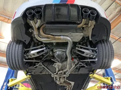 aFe Power Mach Force XP 3"-2.5" 304 Stainless Catback Exhaust System w/ Black Tips BMW F87 M2 Competition S55 L6 3.0L (tt) 2019-2021 - 49-36350-B