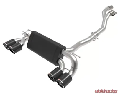 aFe Power Mach Force XP 3"-2.5" 304 Stainless Catback Exhaust System w/ Carbon Tips BMW F87 M2 Competition S55 L6 3.0L (tt) 2019-2021 - 49-36350-C