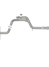 aFe Power Gemini XV 3" to 2-1/2" 304 Stainless Steel Catback Exhaust System with Cut-Out Black Tips Volkswagen GTI Gas L4-2.0L t 2022-2024                                     - 49-36451-B - Image 6