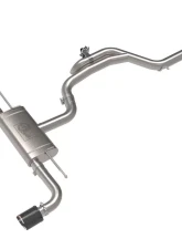 aFe Power Gemini XV 3" to 2-1/2" 304 Stainless Steel Catback Exhaust System with Cut-Out Carbon Fiber Tips Volkswagen GTI Gas L4-2.0L t 2022-2024                                     - 49-36451-C - Image 8