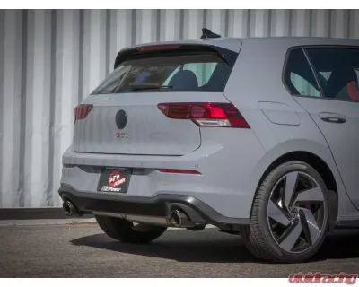 aFe Power Gemini XV 3" to 2-1/2" 304 Stainless Steel Catback Exhaust System with Cut-Out Carbon Fiber Tips Volkswagen GTI Gas L4-2.0L t 2022-2024 - 49-36451-C