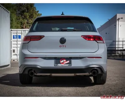 aFe Power Gemini XV 3" to 2-1/2" 304 Stainless Steel Catback Exhaust System with Cut-Out Carbon Fiber Tips Volkswagen GTI Gas L4-2.0L t 2022-2024 - 49-36451-C