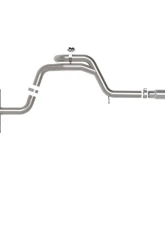 aFe Power Gemini XV 3" to 2-1/2" 304 Stainless Steel Catback Exhaust System with Cut-Out Carbon Fiber Tips Volkswagen GTI Gas L4-2.0L t 2022-2024                                     - 49-36451-C - Image 6