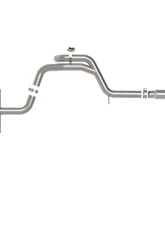 aFe Power Gemini XV 3" to 2-1/2" 304 Stainless Steel Catback Exhaust System with Cut-Out Polished Tips Volkswagen GTI Gas L4-2.0L t 2022-2024                                     - 49-36451-P - Image 6