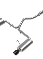Takeda 2-1/2" to 2-1/4" 304 Stainless Steel Catback Exhaust System w/ Black Tip Subaru Forester 2014-2018                                     - 49-36804-B - Image 5