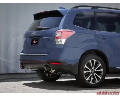 Takeda 2-1/2" to 2-1/4" 304 Stainless Steel Catback Exhaust System w/ Black Tip Subaru Forester 2014-2018 - 49-36804-B