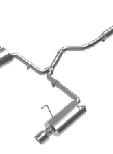 Takeda 2-1/2" to 2-1/4" 304 Stainless Steel Catback Exhaust System w/ Polished Tip Subaru Forester 2014-2018                                     - 49-36804-P - Image 5