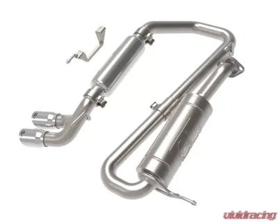 aFe Power Vulcan Series 2.25" 304 Stainless Catback Exhaust System w/ Polished Tips Suzuki Jimny L4 1.5L 2018-2021 - 49-37020-P