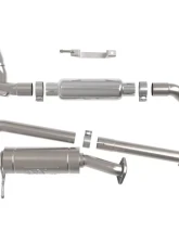 aFe Power Vulcan Series 2.25" 304 Stainless Catback Exhaust System w/ Polished Tips Suzuki Jimny L4 1.5L 2018-2021                                     - 49-37020-P - Image 2