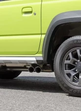 aFe Power Vulcan Series 2.25" 304 Stainless Catback Exhaust System w/ Polished Tips Suzuki Jimny L4 1.5L 2018-2021                                     - 49-37020-P - Image 4