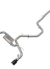Takeda 3" 304 Stainless Steel Catback Exhaust System w/ Black Tip Hyundai Elantra N 2022-2023                                     - 49-37028-B - Image 5