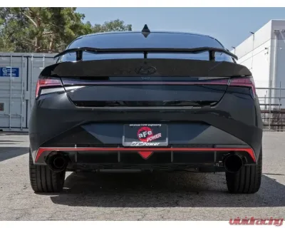 Takeda 3" 304 Stainless Steel Catback Exhaust System w/ Black Tip Hyundai Elantra N 2022-2023 - 49-37028-B