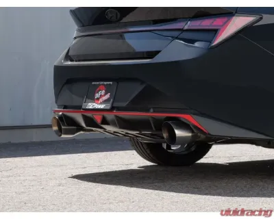 Takeda 3" 304 Stainless Steel Catback Exhaust System w/ Polished Tip Hyundai Elantra N 2022-2023 - 49-37028-P