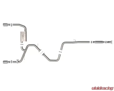 Takeda 3" 304 Stainless Steel Catback Exhaust System w/ Polished Tip Hyundai Elantra N 2022-2023 - 49-37028-P
