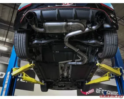 Takeda 3" 304 Stainless Steel Catback Exhaust System w/ Black Tip Hyundai Veloster N 2021-2022 - 49-37030-B