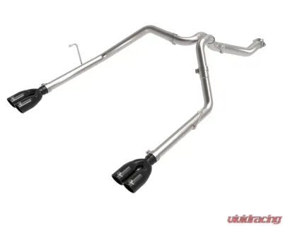 aFe Power Vulcan Series 3"-2.5" 304 Stainless DPF-Back Exhaust System w/ Black Tips Jeep Gladiator JT V6 3.0L (td) 2021-2023 - 49-38095-B