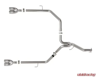 aFe Power Vulcan Series 3"-2.5" 304 Stainless DPF-Back Exhaust System w/ Polished Tips Jeep Gladiator JT V6 3.0L (td) 2021-2023 - 49-38095-P