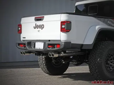 aFe Power Vulcan Series 3"-2.5" 304 Stainless DPF-Back Exhaust System w/ Polished Tips Jeep Gladiator JT V6 3.0L (td) 2021-2023 - 49-38095-P