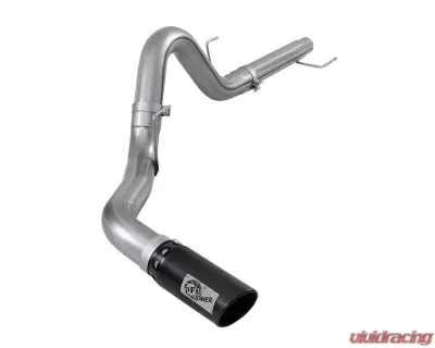 aFe Power Large Bore-HD 4" 409 Stainless DPF-Back Exhaust System w/ Black Tip Ford F-150 V6 3.0L (td) 2021 - 49-43143-B