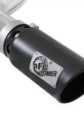 aFe Power Large Bore-HD 4" 409 Stainless DPF-Back Exhaust System w/ Black Tip Ford F-150 V6 3.0L (td) 2021                                     - 49-43143-B - Image 2