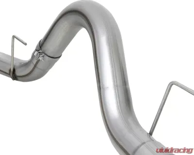 aFe Power Large Bore-HD 4" 409 Stainless DPF-Back Exhaust System w/ Black Tip Ford F-150 V6 3.0L (td) 2021 - 49-43143-B