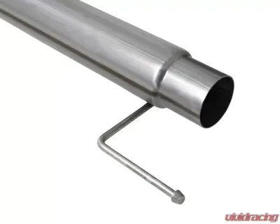 aFe Power Large Bore-HD 4" 409 Stainless DPF-Back Exhaust System w/ Black Tip Ford F-150 V6 3.0L (td) 2021 - 49-43143-B