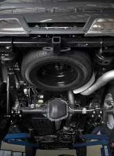 aFe Power Large Bore-HD 4" 409 Stainless DPF-Back Exhaust System w/ Black Tip Ford F-150 V6 3.0L (td) 2021                                     - 49-43143-B - Image 6
