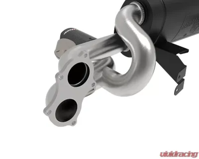 aFe Power Mach Force-Xp 2-1/4" - 2-1/2" 304 Stainless Steel Catback Exhaust System w/ Carbon Fiber Tips Porsche 718 Cayman GT4 H6 4.0L 2020+ - 49-36443-C